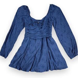 Hollister-co Women's Blue and Navy Playsuit-romper